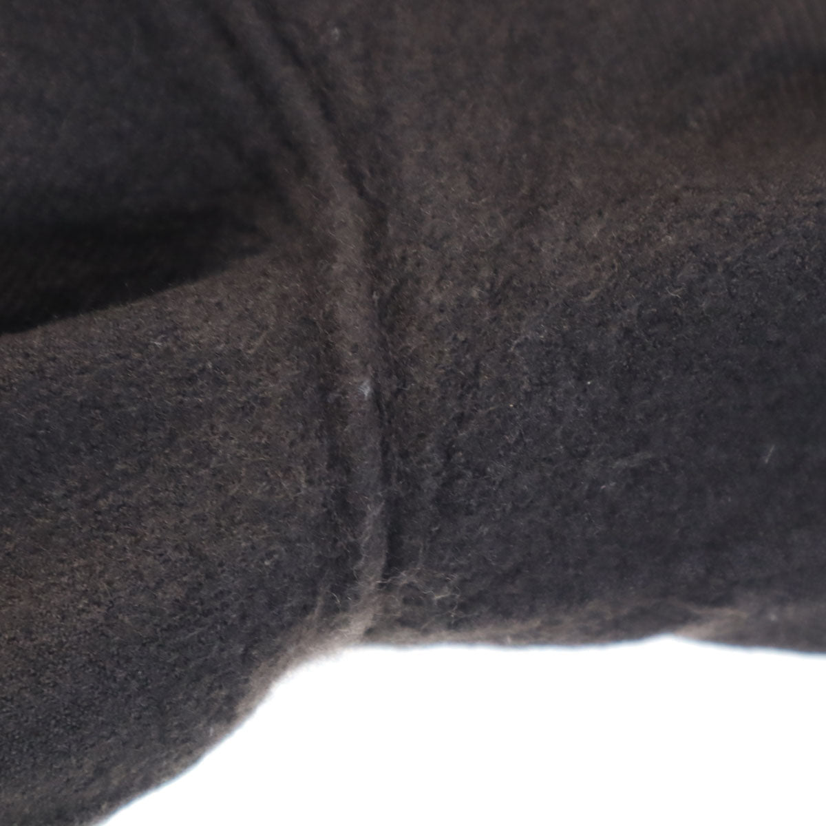 HERMES エルメス フランス製 長袖 ウールシャツ 42 ブラウン メンズ