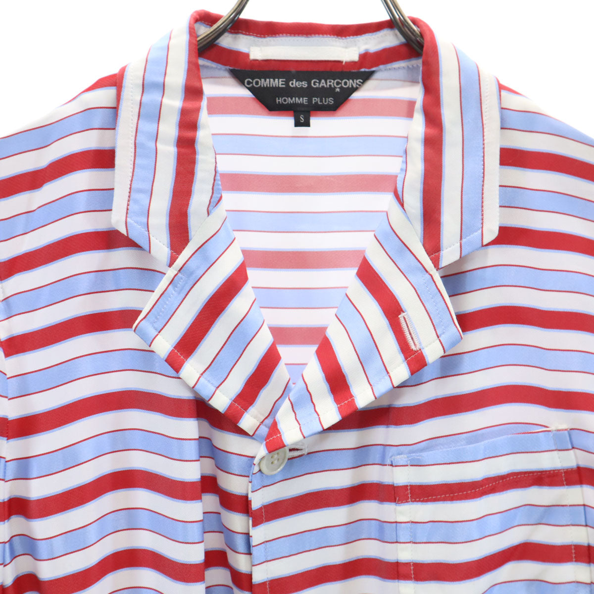 COMME des GARCONS HOMME PLUS コムデギャルソンオムプリュス 2018年 日本製 ボーダー柄 テーラードジャケット S メンズ