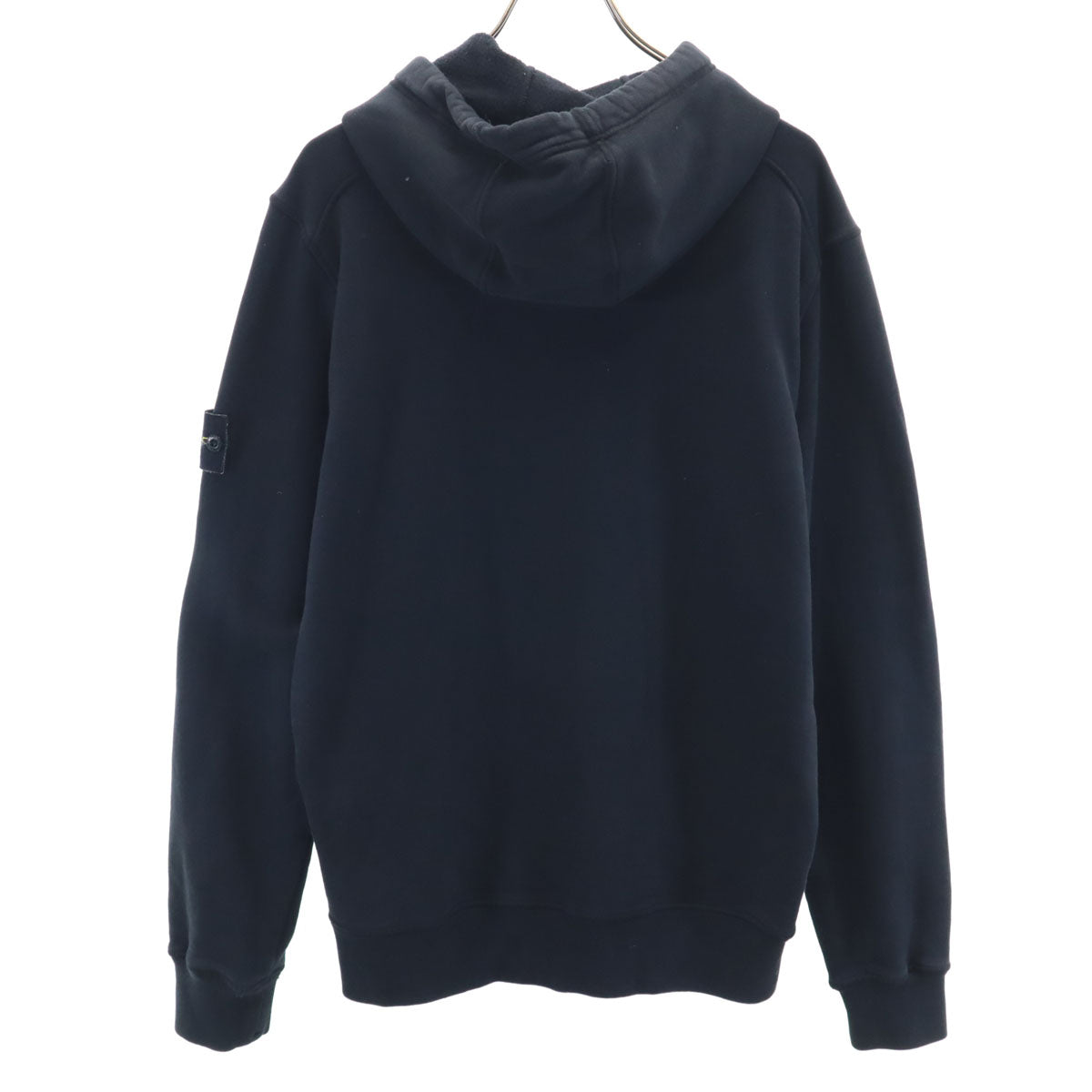 STONE ISLAND ストーンアイランド ルーマニア製 長袖 パーカー M ブラック 裏起毛 メンズ