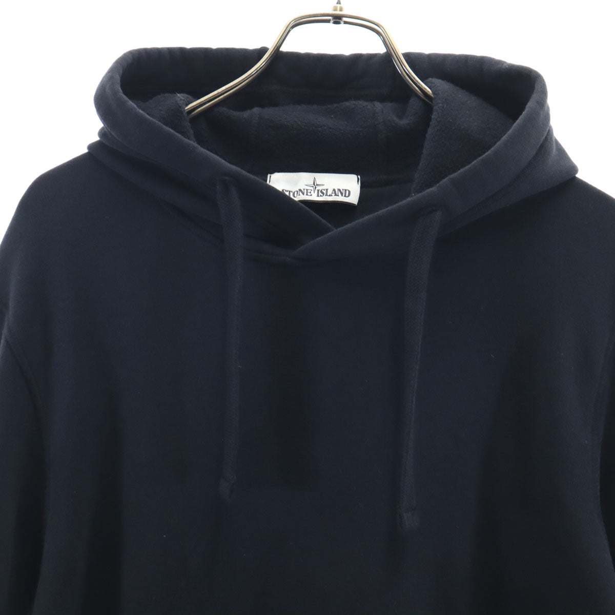 STONE ISLAND ストーンアイランド ルーマニア製 長袖 パーカー M ブラック 裏起毛 メンズ