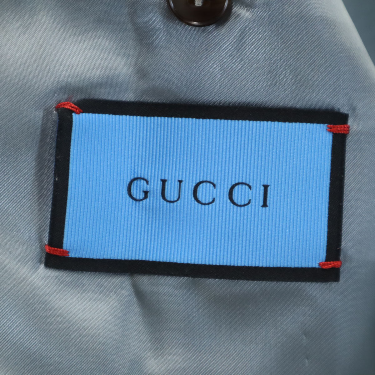 GUCCI グッチ 16AW イタリア製 レーヨンブレンド ゴースト総柄 ボンバー ジャケット 50 ネイビー メンズ