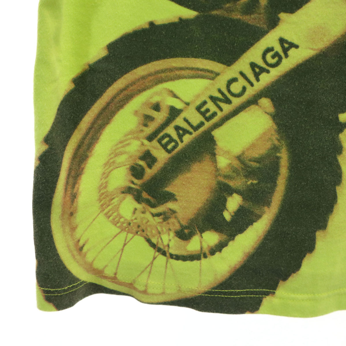 BALENCIAGA バレンシアガ フランス製 タンクトップ XS 黄緑 メンズ