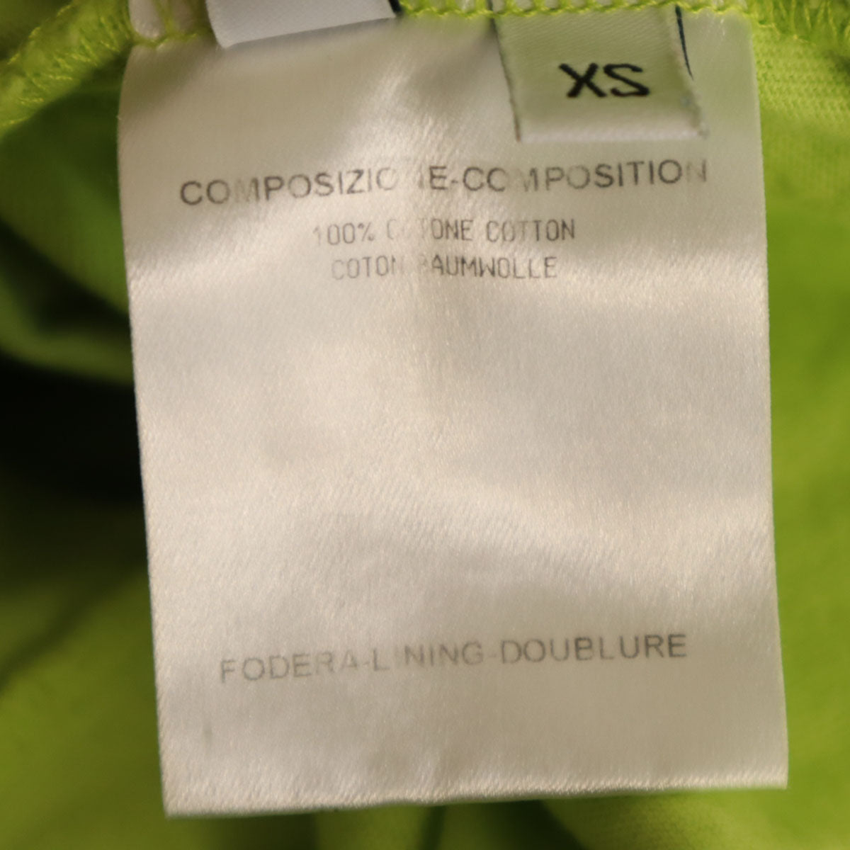 BALENCIAGA バレンシアガ フランス製 タンクトップ XS 黄緑 メンズ