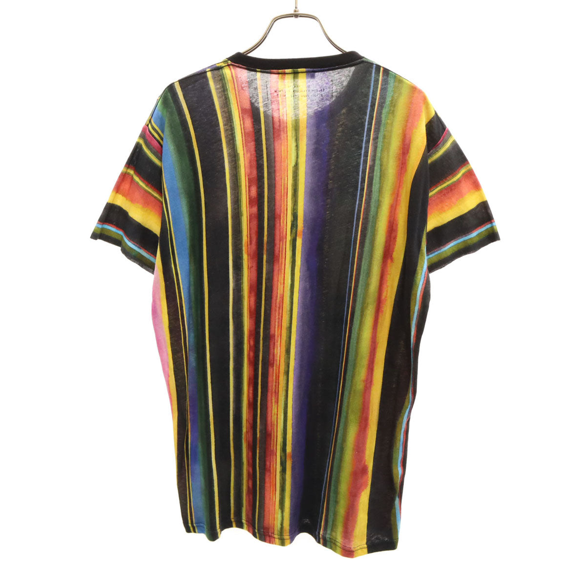 BALMAIN バルマン ポルトガル製 ストライプ柄 半袖 Tシャツ XS マルチ メンズ
