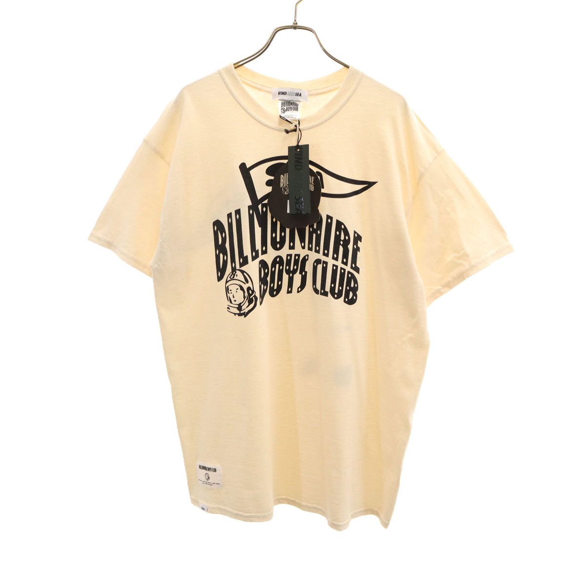 美品 WIND AND SEA ウィンダンシー BILLIONAIRE BOYS CLUB ビリオネアボーイズクラブ コラボ 半袖 Tシャツ L ナチュラル メンズ
