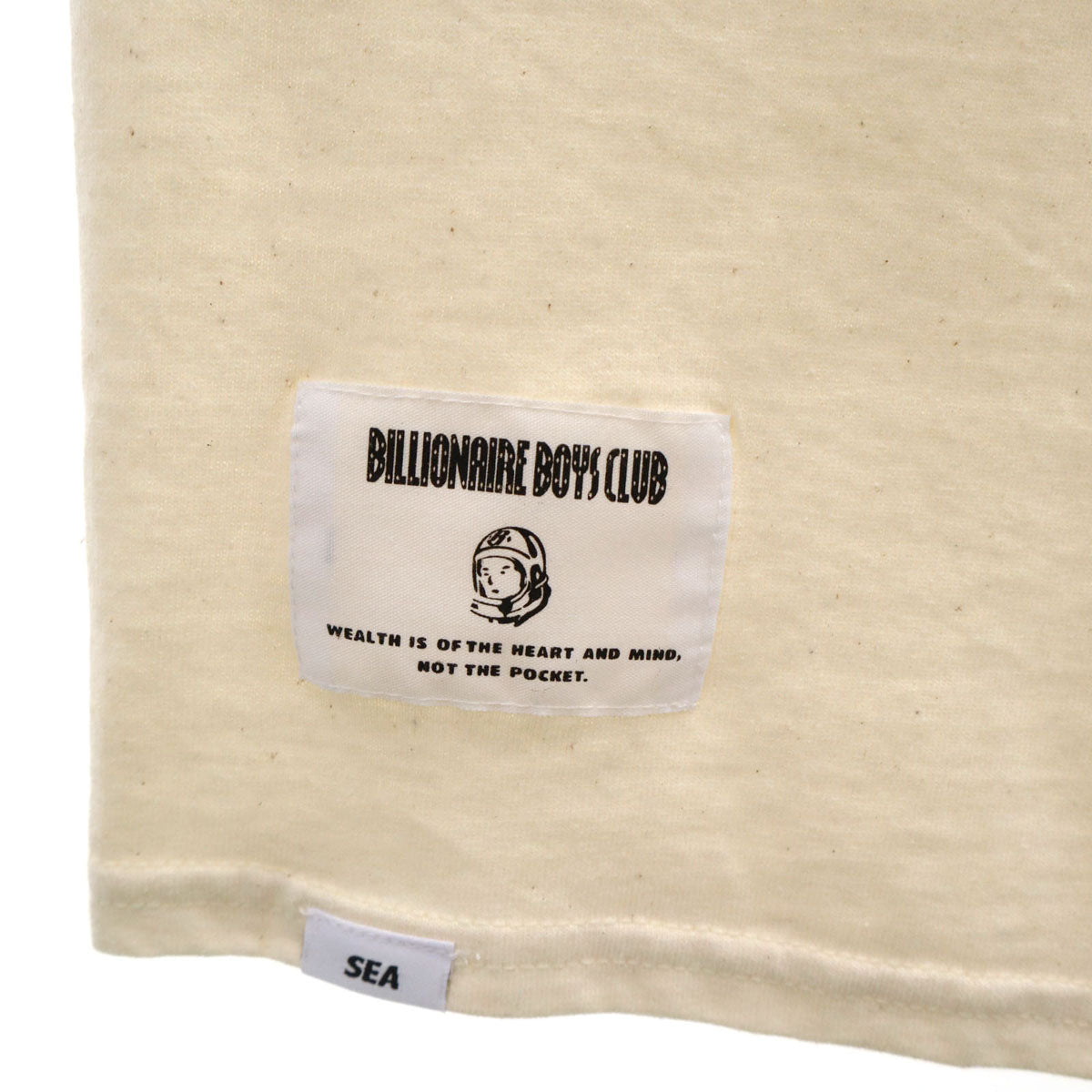 美品 WIND AND SEA ウィンダンシー BILLIONAIRE BOYS CLUB ビリオネアボーイズクラブ コラボ 半袖 Tシャツ L ナチュラル メンズ
