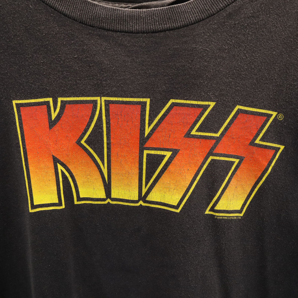 00s オールド KISS 半袖 Tシャツ ブラック キッス バンT ハードロック メンズ