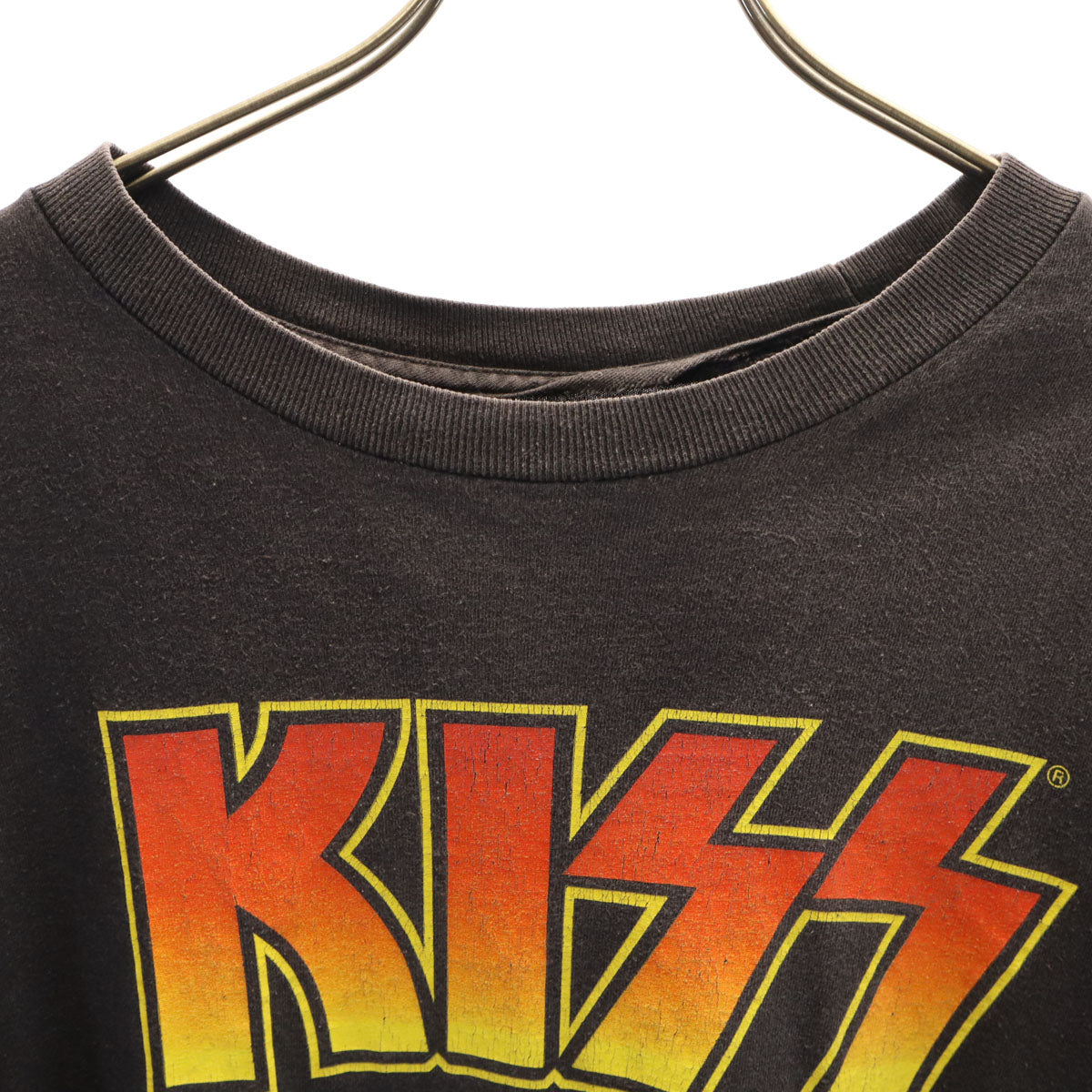 00s オールド KISS 半袖 Tシャツ ブラック キッス バンT ハードロック メンズ