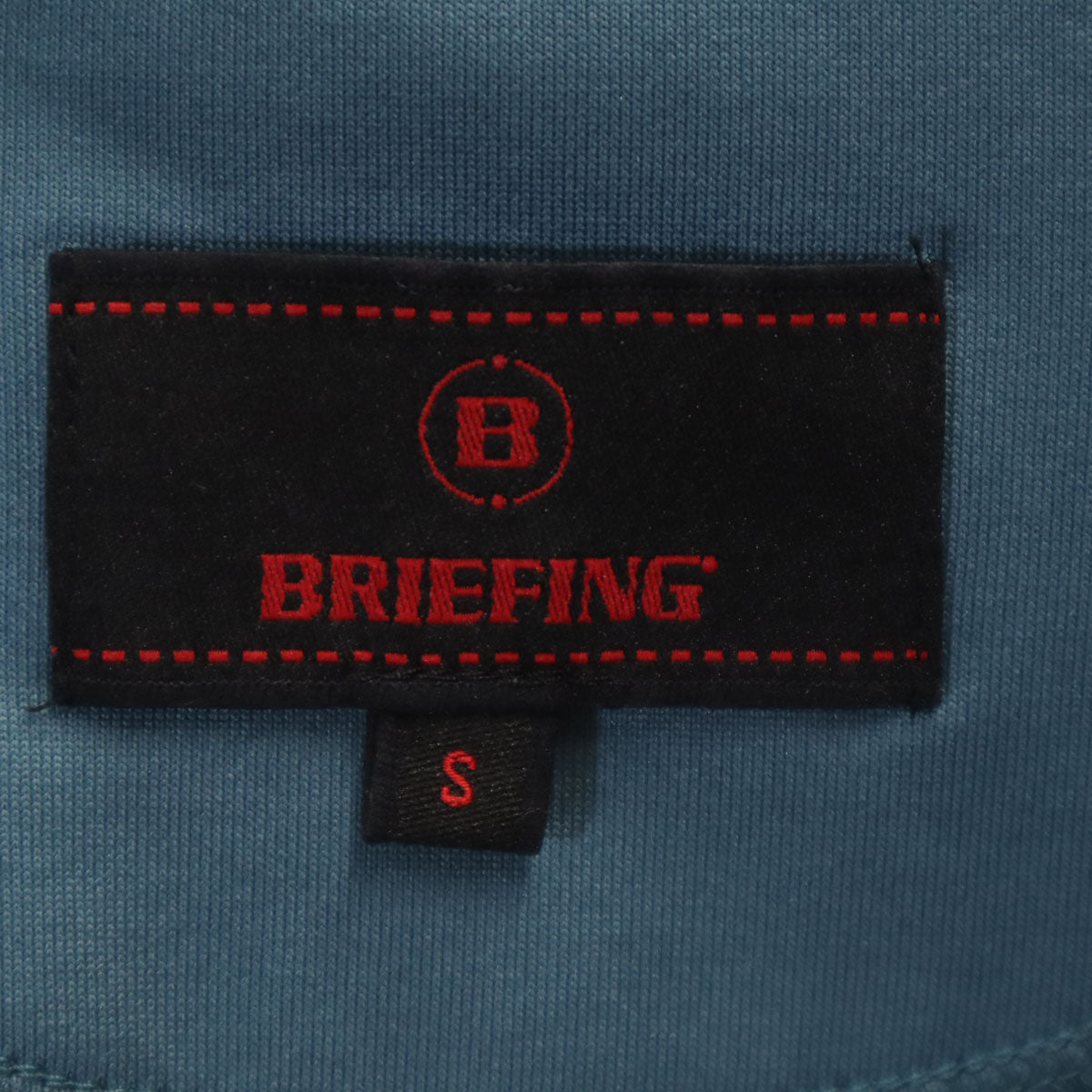 美品 BRIEFING ブリーフィング 日本製 ゴルフ 半袖 ポロシャツ S 青緑 メンズ