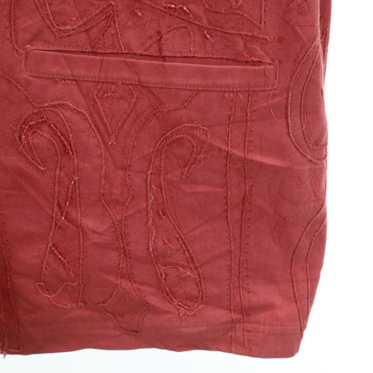 チコズ 90s 00s オールド 総刺繍 コットン ジャケット 2 ピンク系 レディース