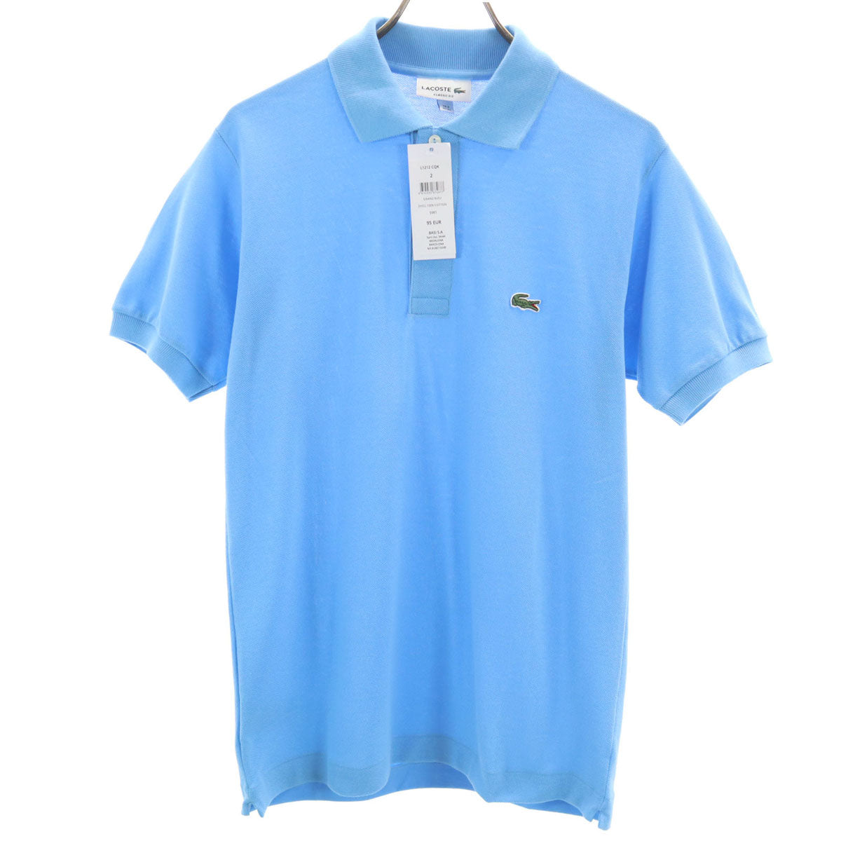 未使用 LACOSTE ラコステ 半袖 ポロシャツ 2 水色 メンズ