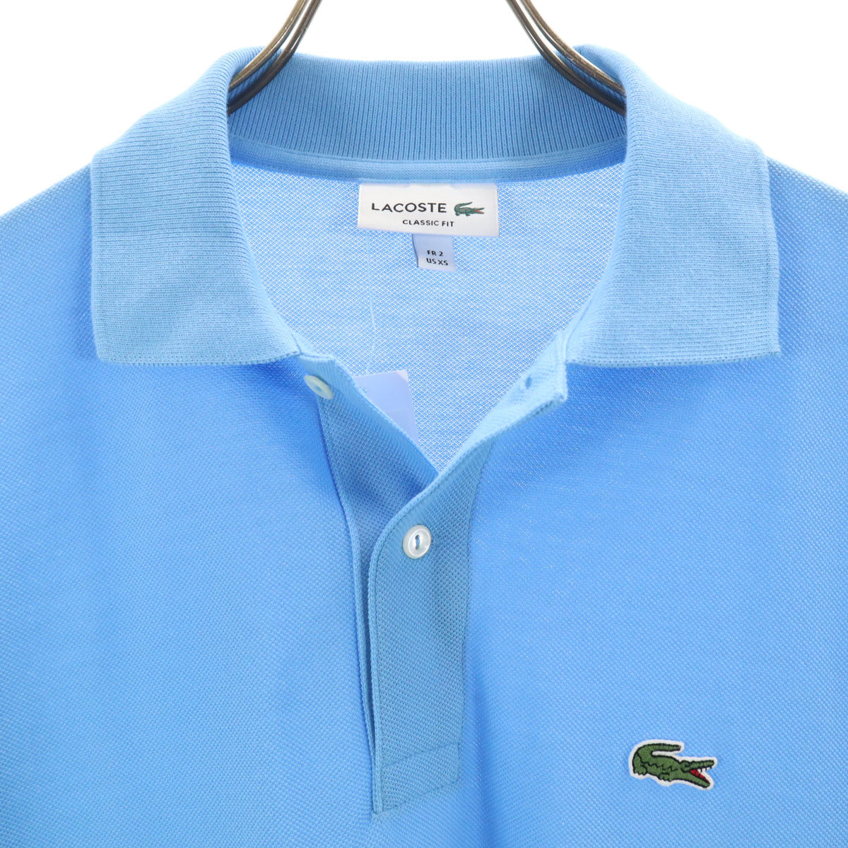 未使用 LACOSTE ラコステ 半袖 ポロシャツ 2 水色 メンズ