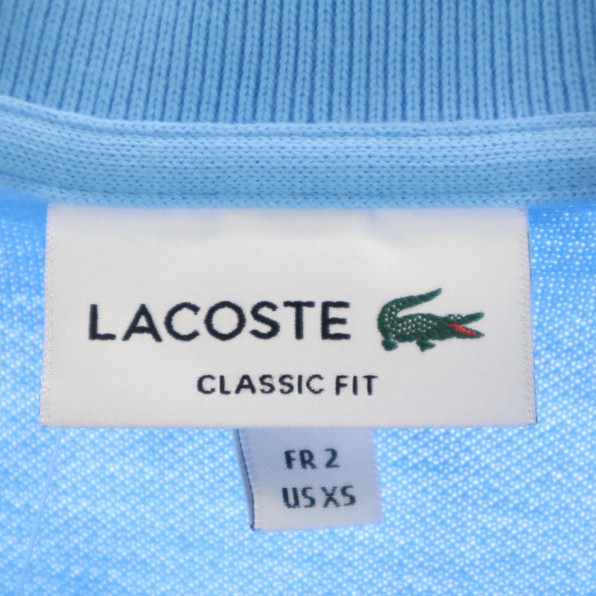 未使用 LACOSTE ラコステ 半袖 ポロシャツ 2 水色 メンズ