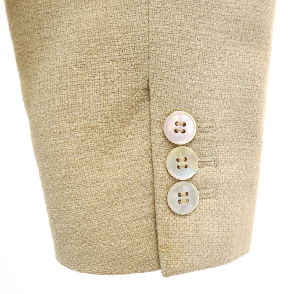 MAX MARA マックスマーラ イタリア製 シルクブレンド テーラードジャケット 44 ベージュ ブレザー レディース