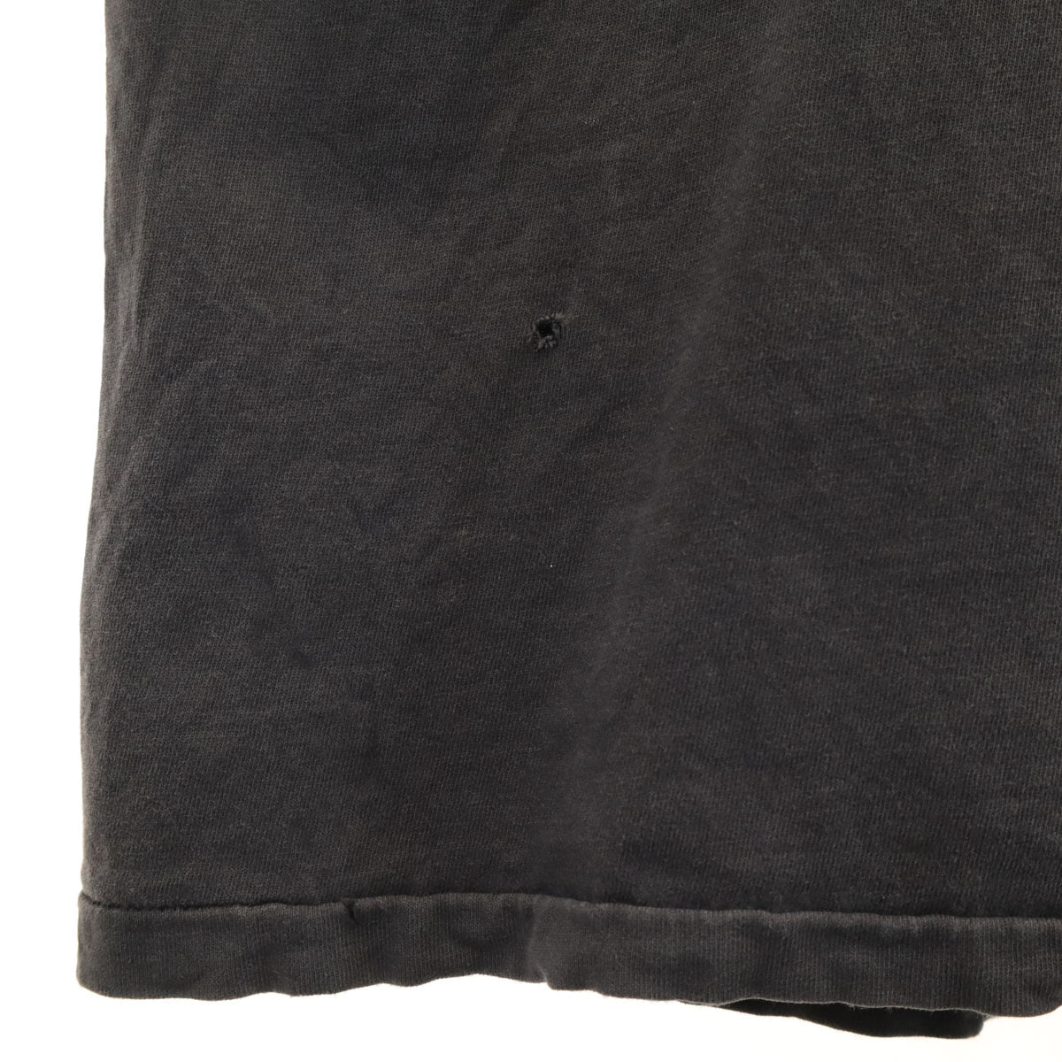 Hanes ヘインズ 80s 90s USA製 オールド GATEWAY バイク 半袖 Tシャツ L チャコールグレー シングルステッチ メンズ
