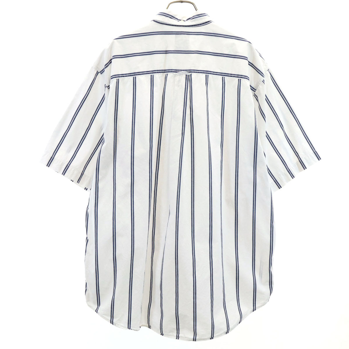 GAP ギャップ 90s オールド ストライプ柄 半袖 ボタンダウンシャツ L ホワイト メンズ