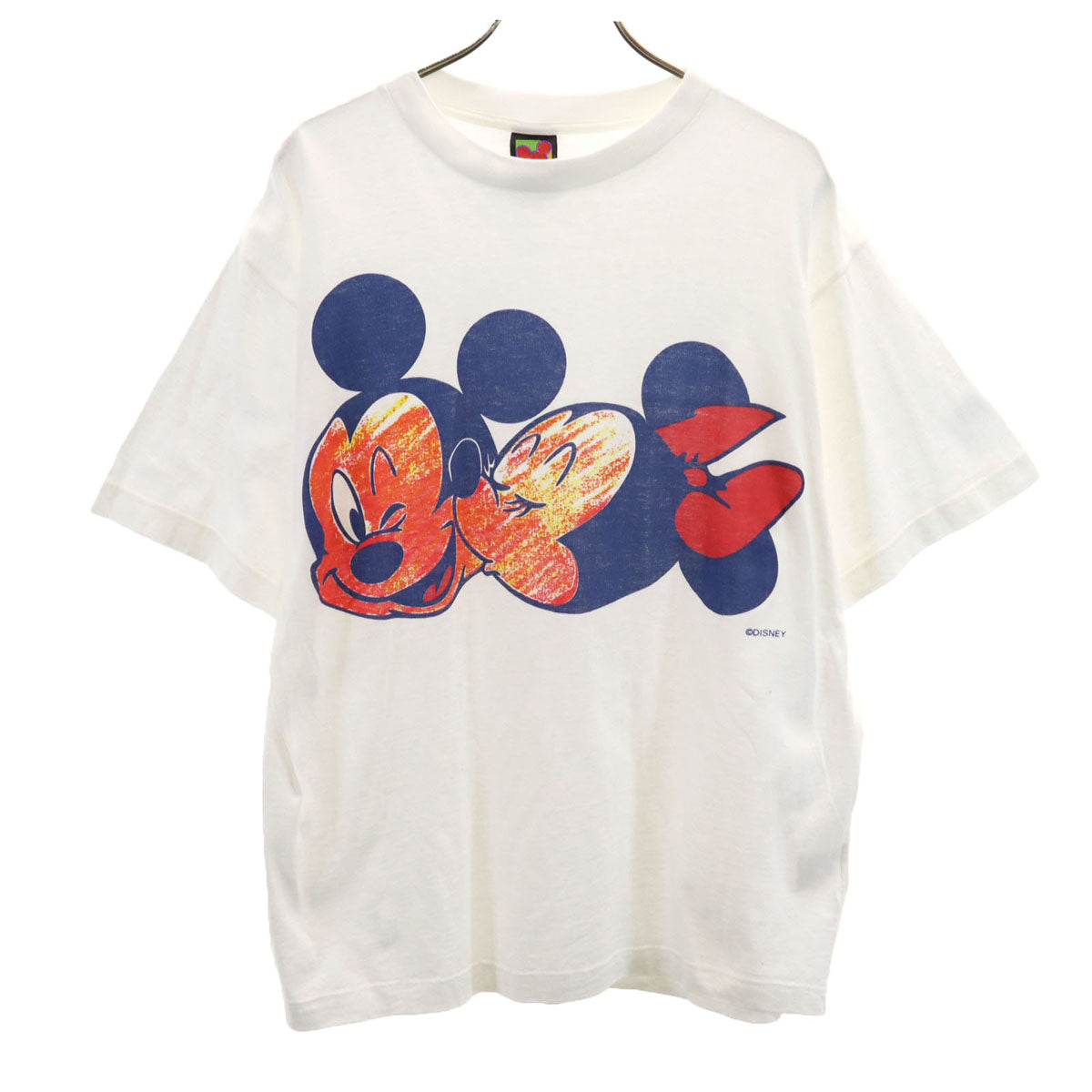 MICKEY UNLIMITED ミッキーアンリミテッド 90s オールド USA製 ミッキー ミニー 半袖 Tシャツ M ホワイト Disney ディズニー メンズ