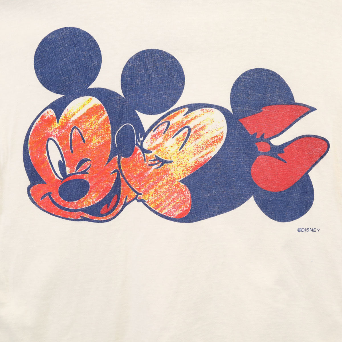 MICKEY UNLIMITED ミッキーアンリミテッド 90s オールド USA製 ミッキー ミニー 半袖 Tシャツ M ホワイト Disney ディズニー メンズ