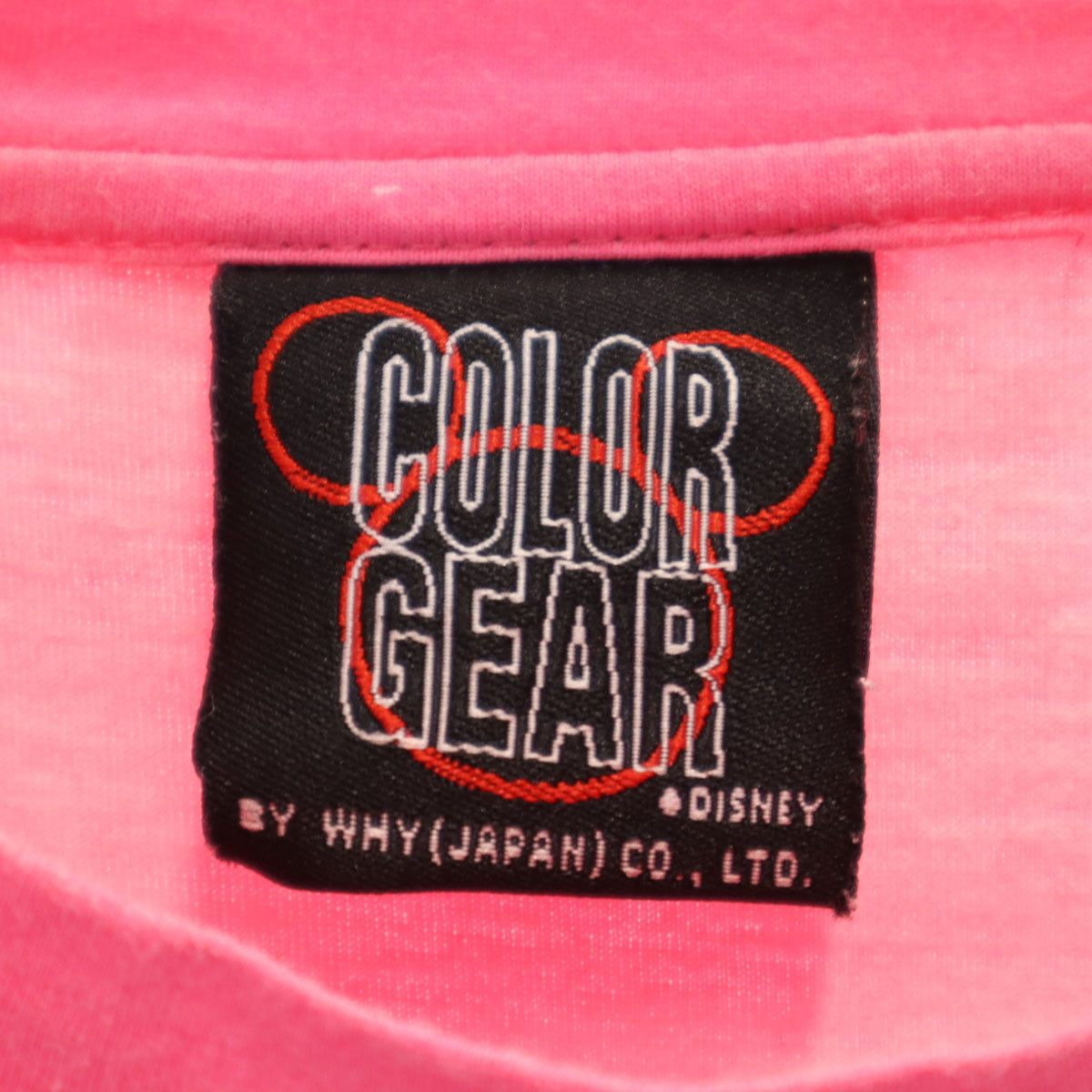 COLOR GEAR カラーギア ミッキーマウス 半袖 Tシャツ ピンク Disney ディズニー メンズ