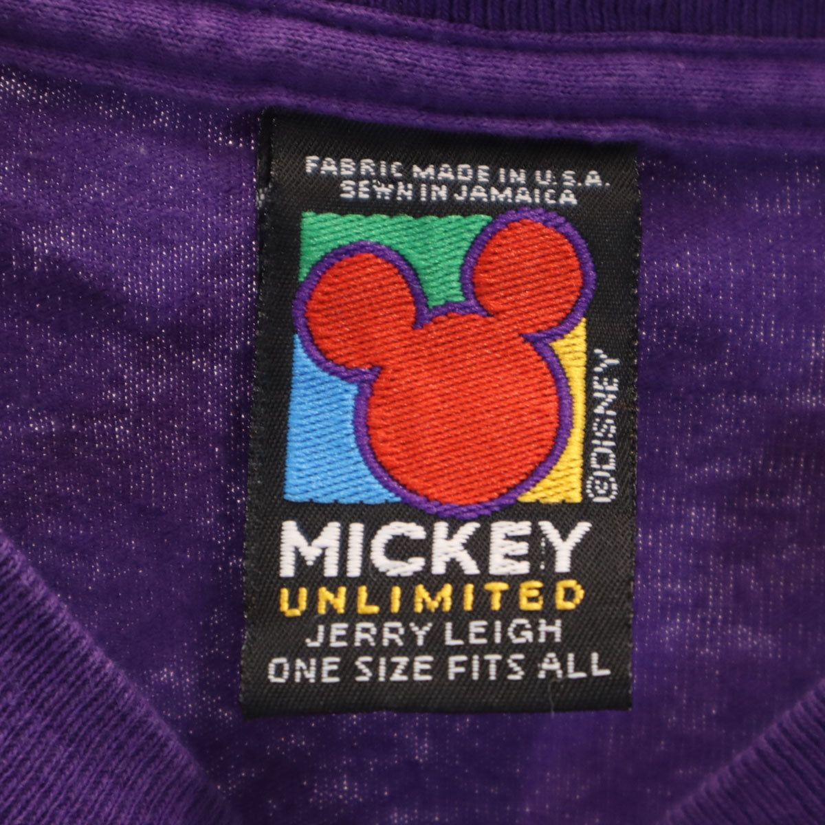 MICKEY UNLIMITED ミッキーアンリミテッド 00s オールド ミッキーフレンズ 半袖 Tシャツ ONE SIZE パープル Disney ディズニー メンズ