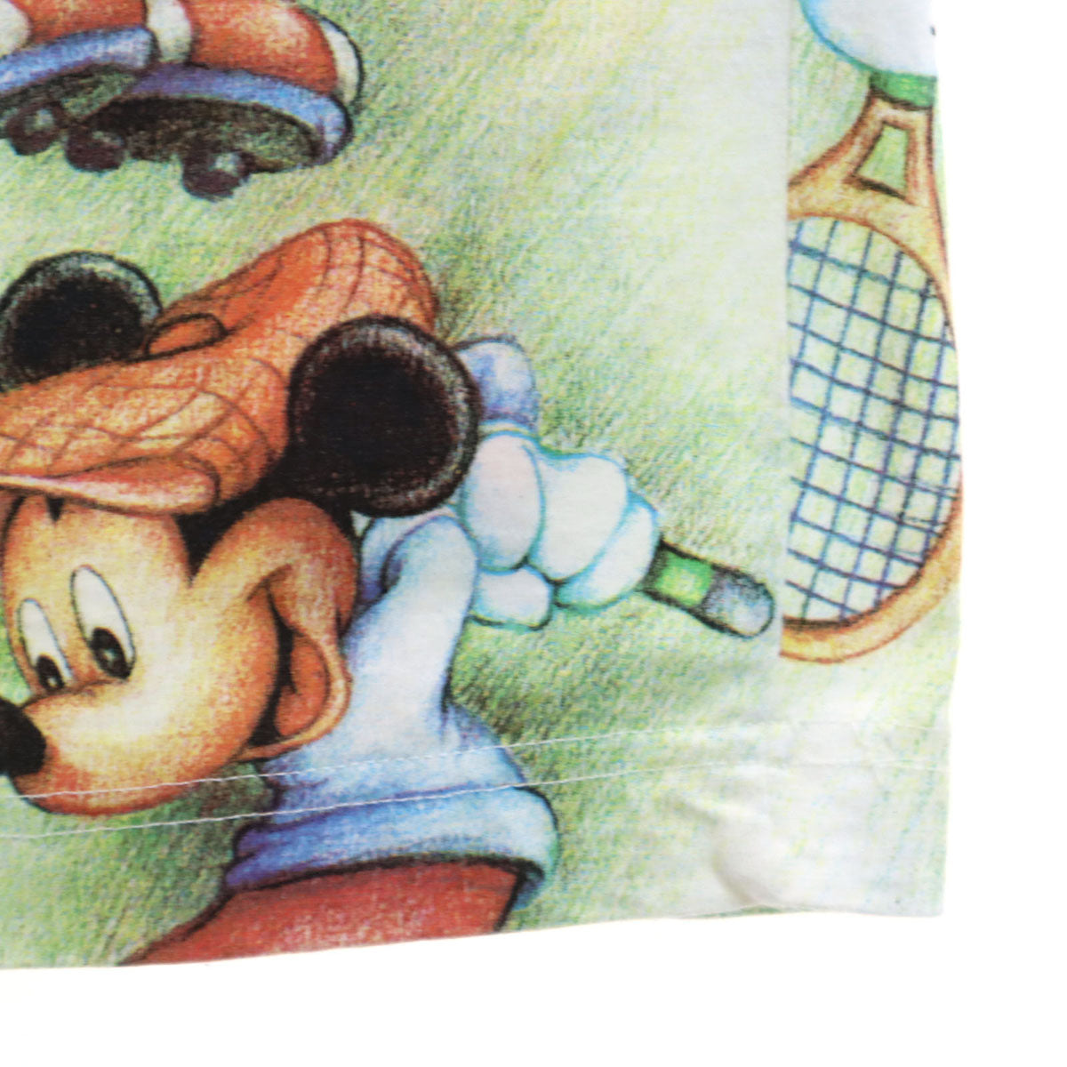 MICKEY UNLIMITED ミッキーアンリミテッド ミッキーマウス 半袖 襟付き Tシャツ S イエロー系 Disney ディズニー メンズ