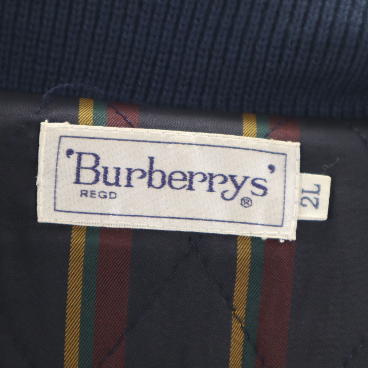 Burberrys バーバリーズ 90s オールド ショールカラー ニットジャケット 2L ネイビー メンズ