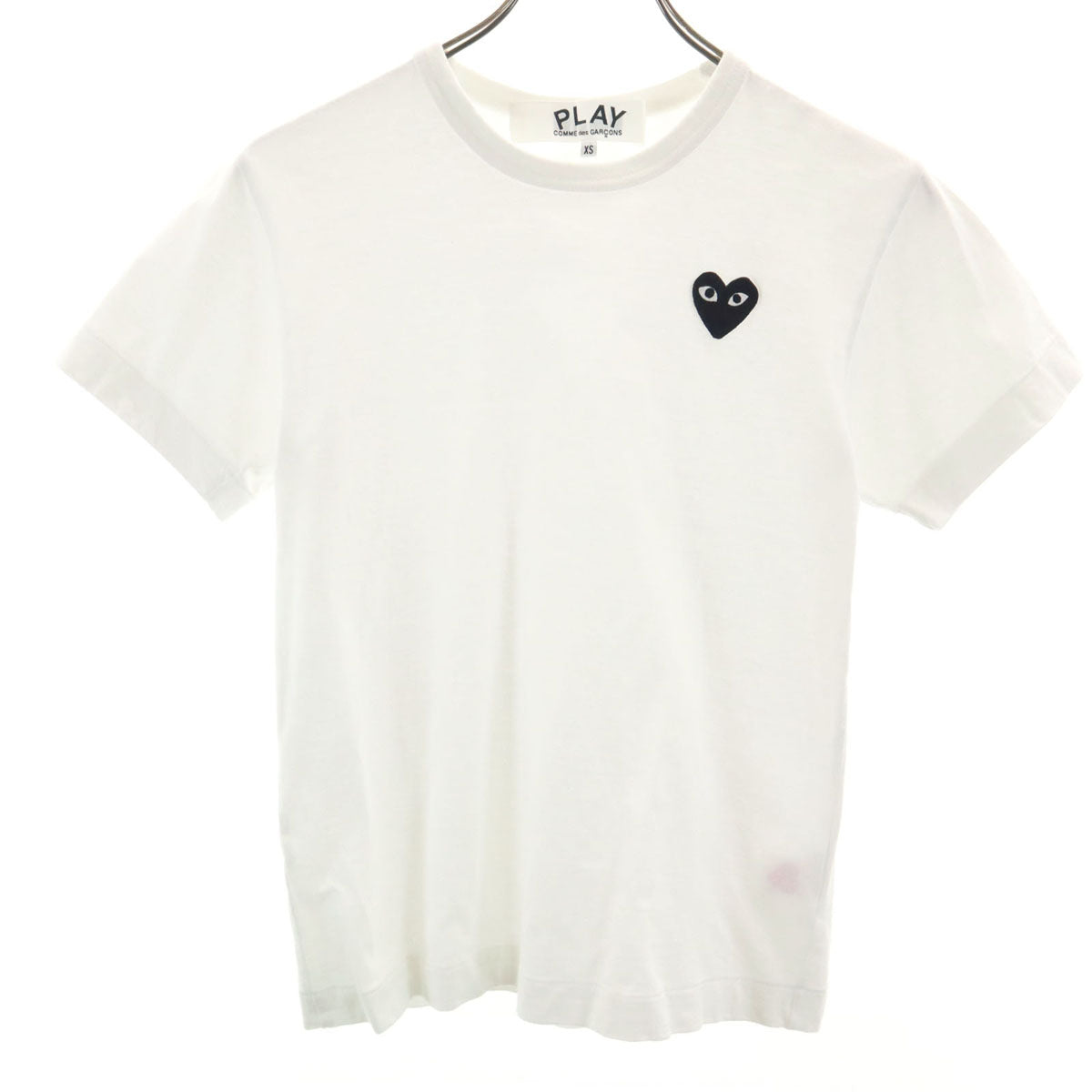 PLAY COMME des GARCONS プレイコムデギャルソン 2025年 日本製 半袖 Tシャツ XS ホワイト レディース