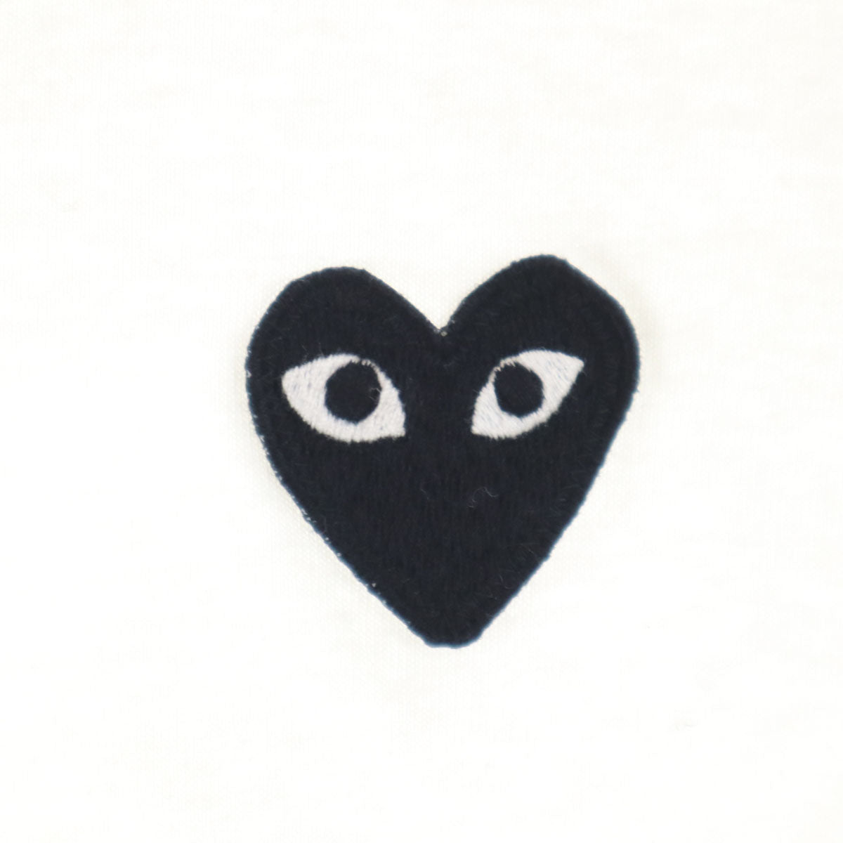 PLAY COMME des GARCONS プレイコムデギャルソン 2025年 日本製 半袖 Tシャツ XS ホワイト レディース