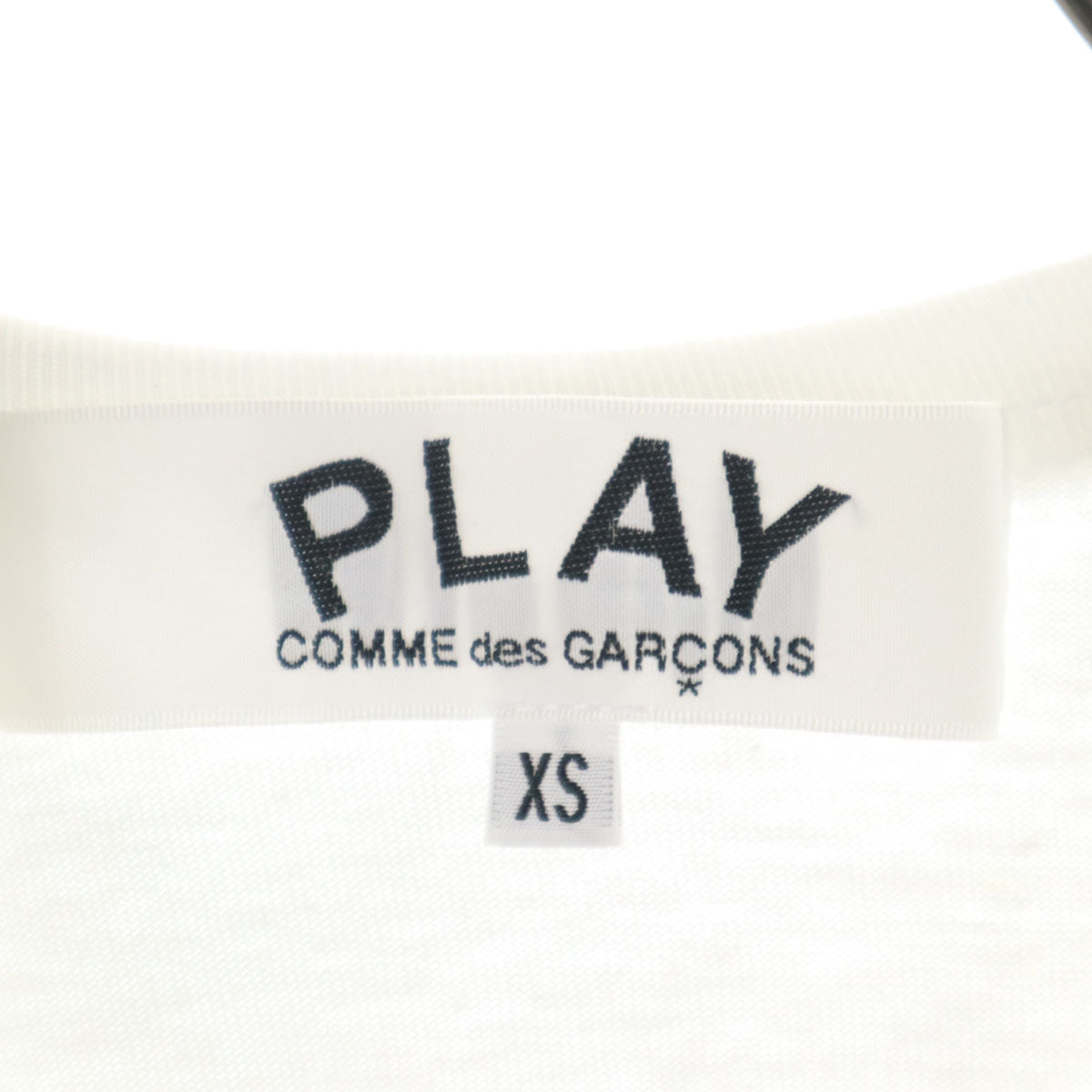 PLAY COMME des GARCONS プレイコムデギャルソン 2025年 日本製 半袖 Tシャツ XS ホワイト レディース