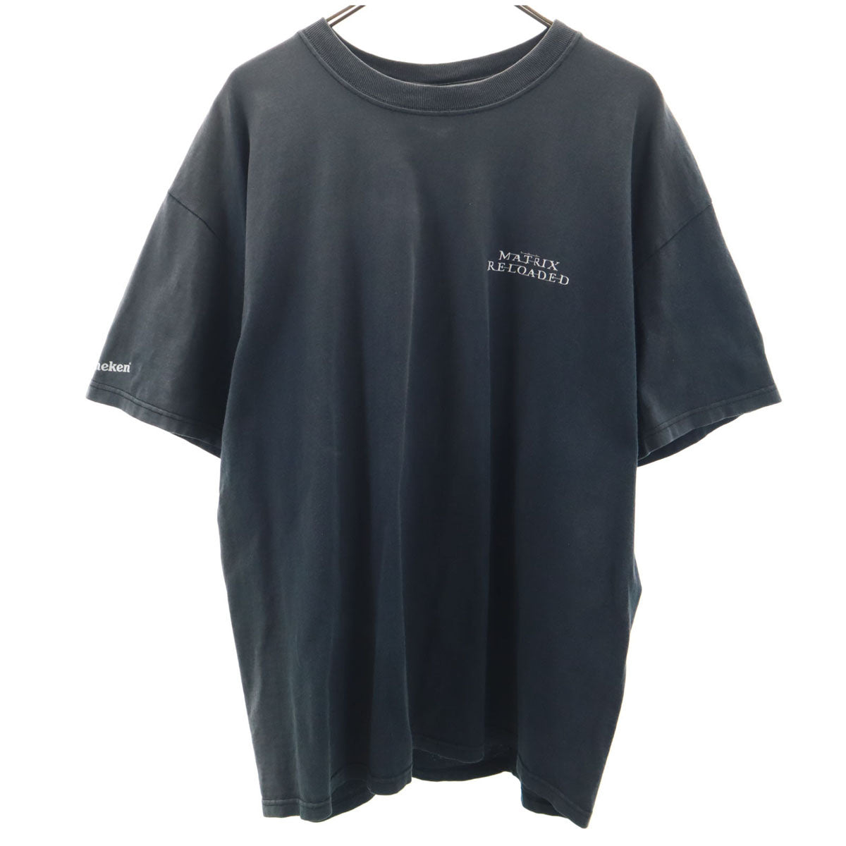 anvil アンヴィル バックプリント Heineken 半袖 Tシャツ XL チャコール ハイネケン メンズ