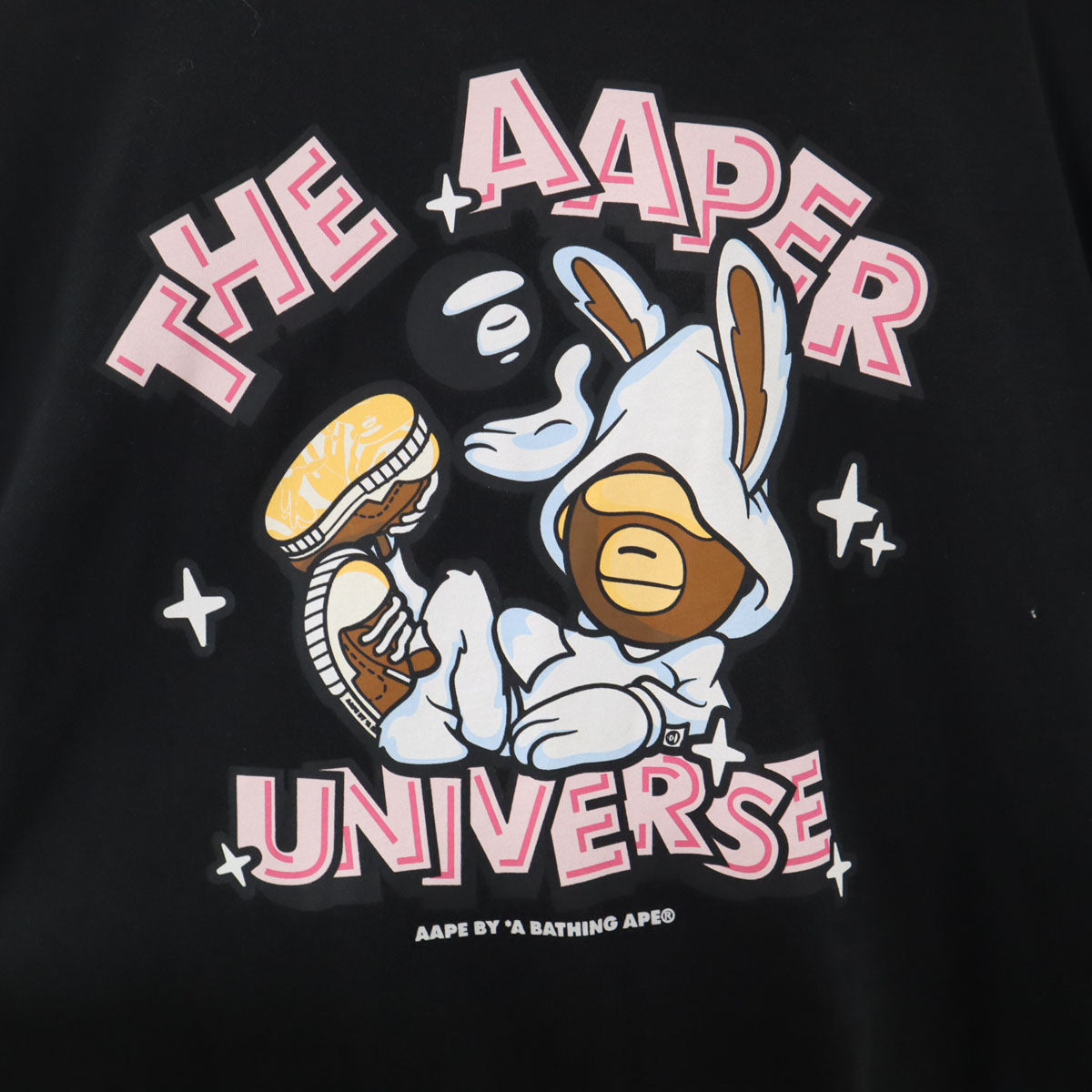 AAPER エイパー 半袖 Tシャツ S ブラック A BATHING APE アベイシングエイプ メンズ