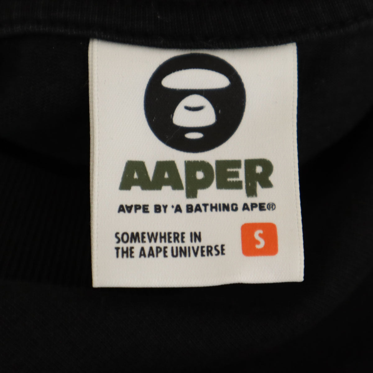 AAPER エイパー 半袖 Tシャツ S ブラック A BATHING APE アベイシングエイプ メンズ