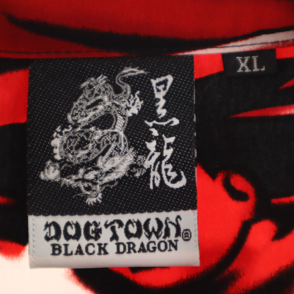 DOGTOWN ドッグタウン マリア 半袖 オープンカラーシャツ XL レッド メンズ