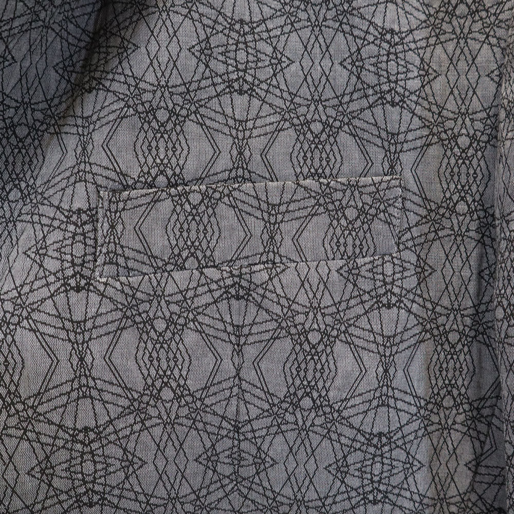 ARMANI EXCHANGE アルマーニエクスチェンジ 幾何学柄 テーラードジャケット M グレー ブレザー メンズ