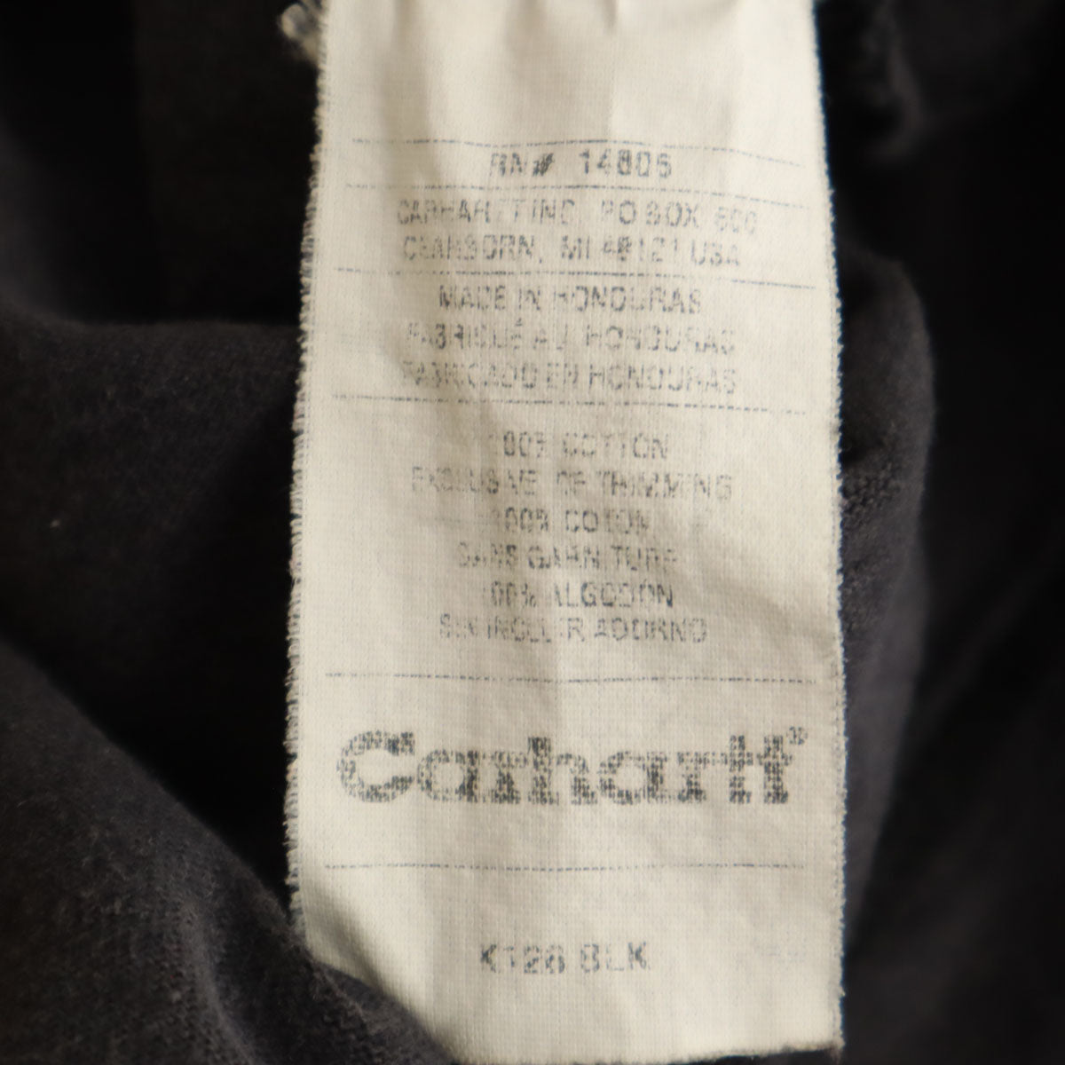 Carhartt カーハート 長袖 ヘンリーネック Tシャツ M チャコールグレー ポケT メンズ