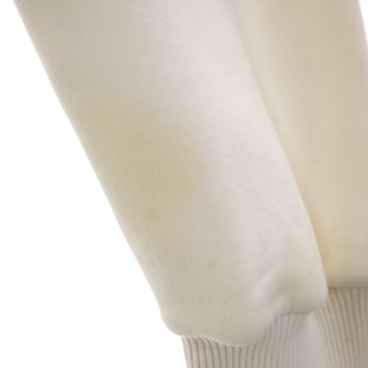 adidas アディダス 80s デサント製 ヴィンテージ トレフォイルロゴ 長袖 スウェットパーカー O アイボリー プルオーバー メンズ