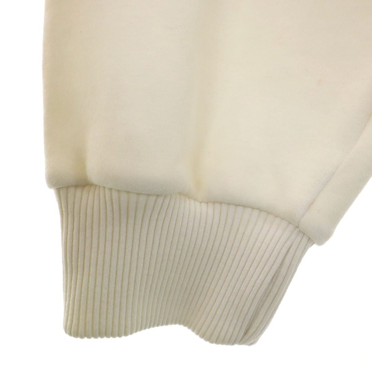 adidas アディダス 80s デサント製 ヴィンテージ トレフォイルロゴ 長袖 スウェットパーカー O アイボリー プルオーバー メンズ