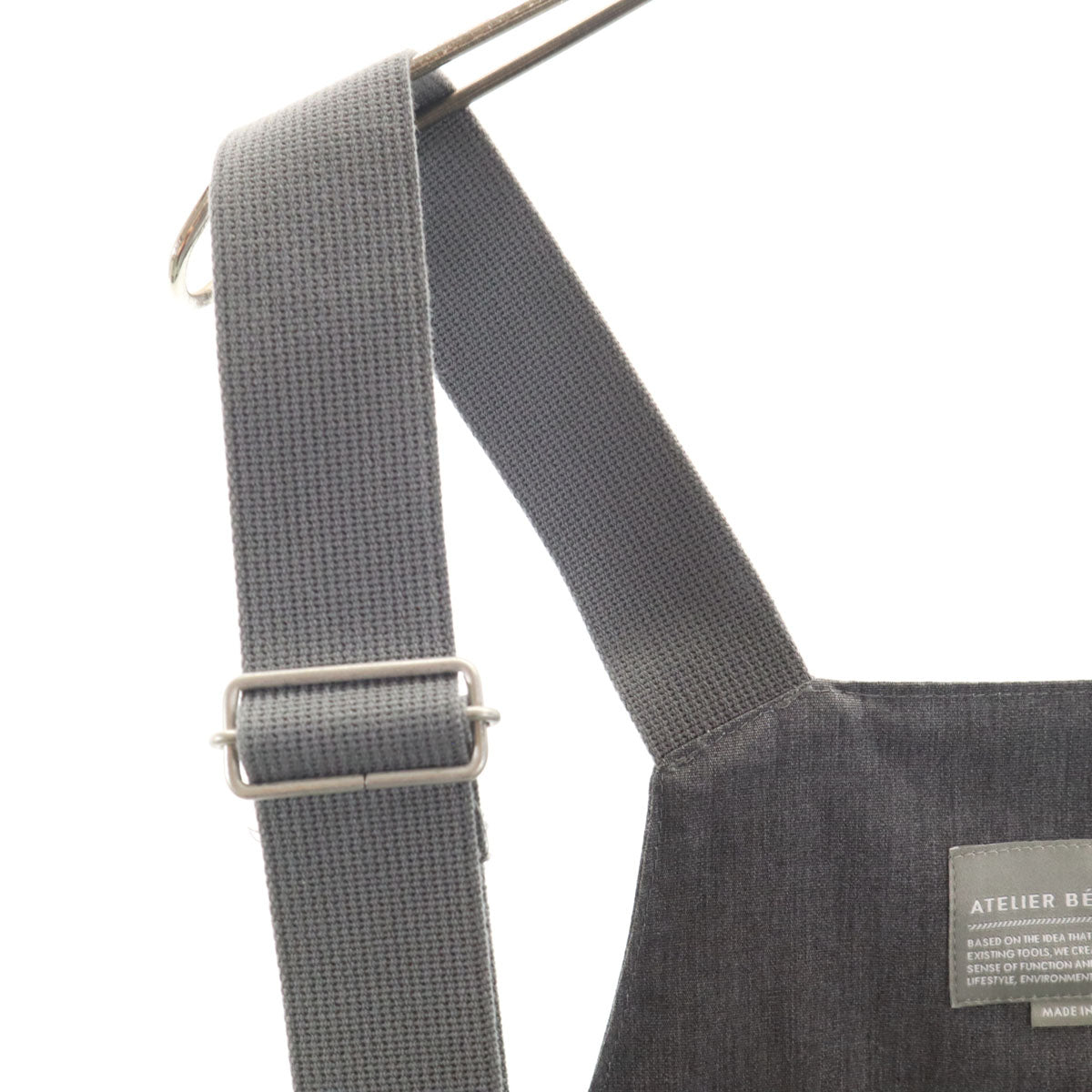 美品 ATELIER BETON アトリエベトン 日本製 ツール ベスト F グレー メンズ