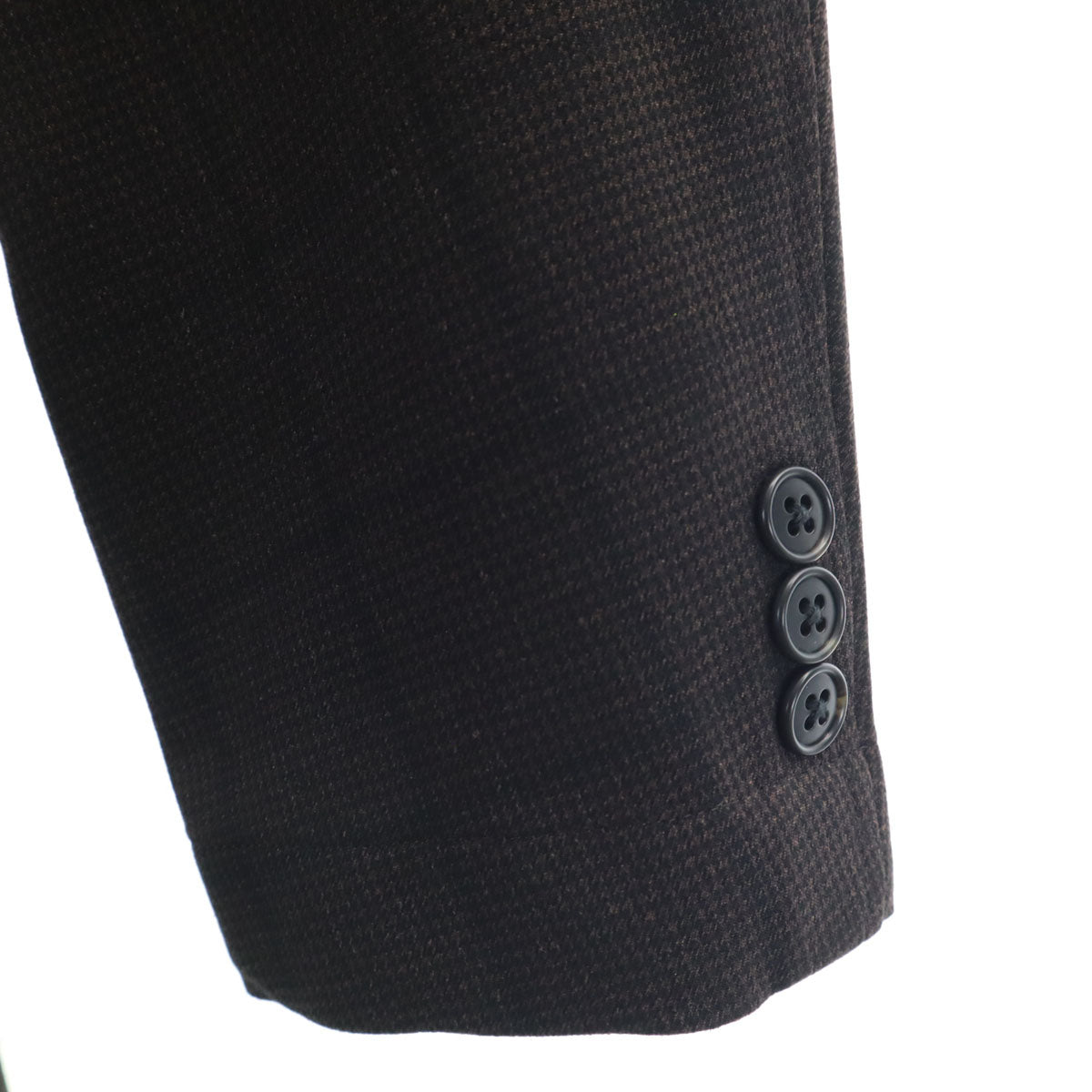 GREEN LABEL RELAXING UNITED ARROWS グリーンレーベルリラクシング ユナイテッドアローズ チェック柄 テーラードジャケット 46 チャコールブラウン アンコン メンズ