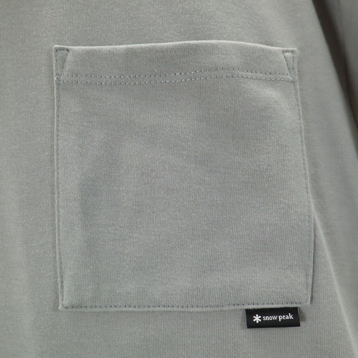 snowpeak スノーピーク 半袖 Tシャツ L グレー ポケT 無地 メンズ