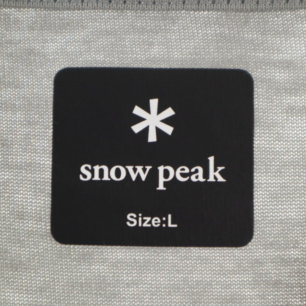 snowpeak スノーピーク 半袖 Tシャツ L グレー ポケT 無地 メンズ