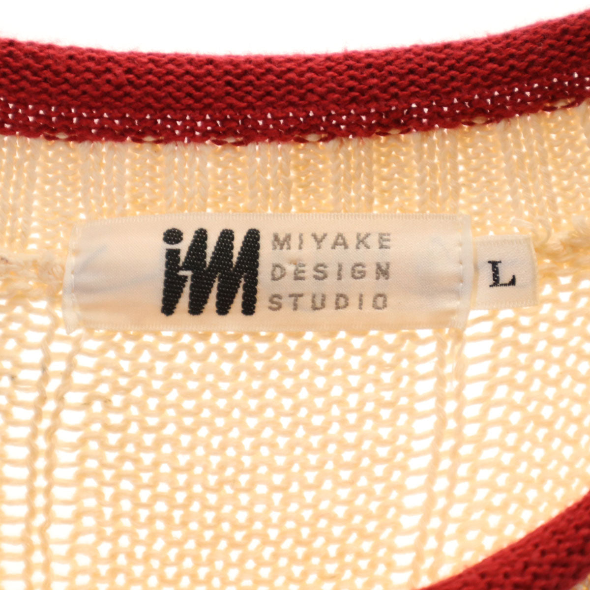 MIYAKE DESIGN STUDIO ミヤケデザインスタジオ 80s オールド 長袖 ニット L アイボリー セーター メンズ