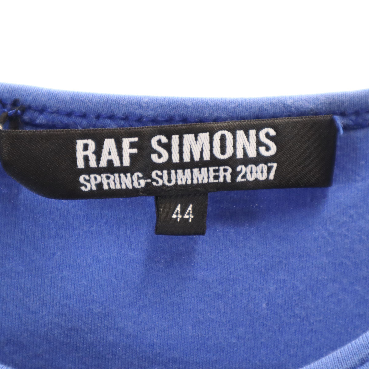 RAF SIMONS ラフシモンズ 2007ss カットオフ タンクトップ 44 ブルー メンズ
