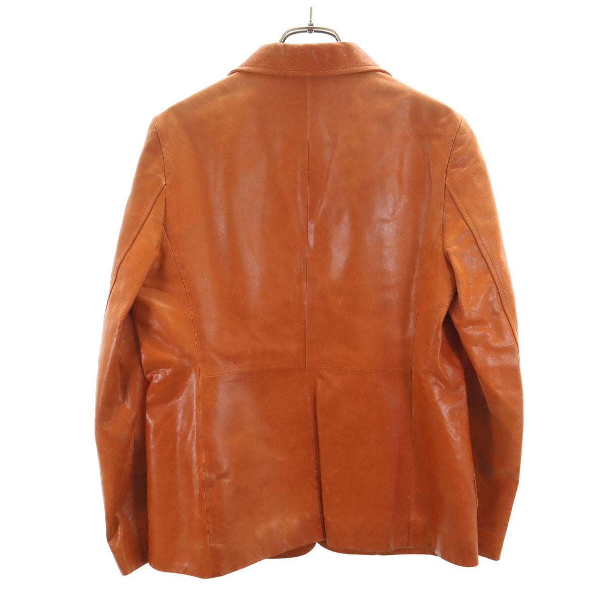 BEATING HEART ビーティングハート 山羊革 ゴートスキン レザー テーラードジャケット 2 オレンジ レディース