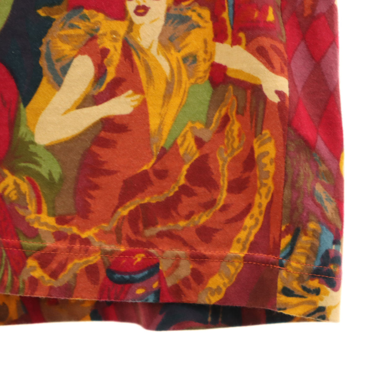 KENZO JUNGLE ケンゾージャングル 90s イタリア製 オールド 総柄 長袖 カットソー M レッド系 レディース