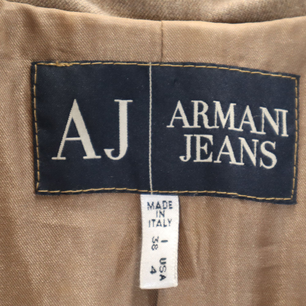 ARMANI JEANS アルマーニジーンズ イタリア製 コンフォートフィット ジャケット 38 ブラウン系 レディース