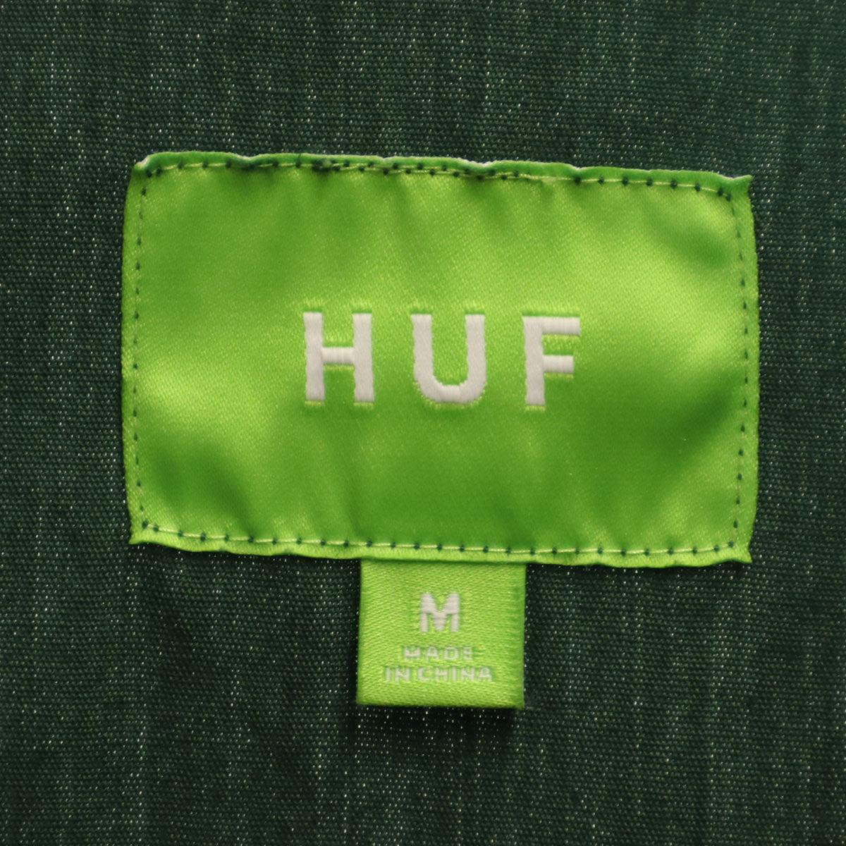 HUF ハフ ビリヤード 半袖 シャツ M グリーン メンズ