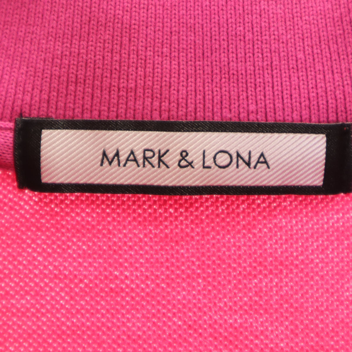 MARK&LONA マークアンドロナ 日本製 半袖 ポロシャツ 50 ピンク メンズ