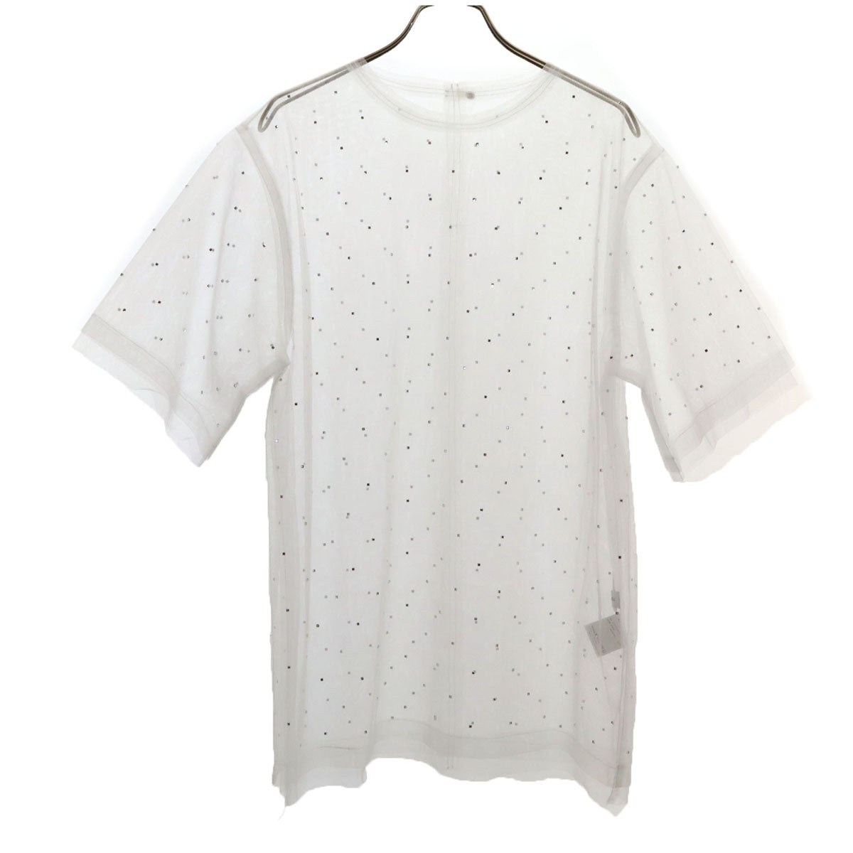 美品 MAISON SPECIAL メゾンスペシャル 半袖 チュール Tシャツ FREE ホワイト レディース