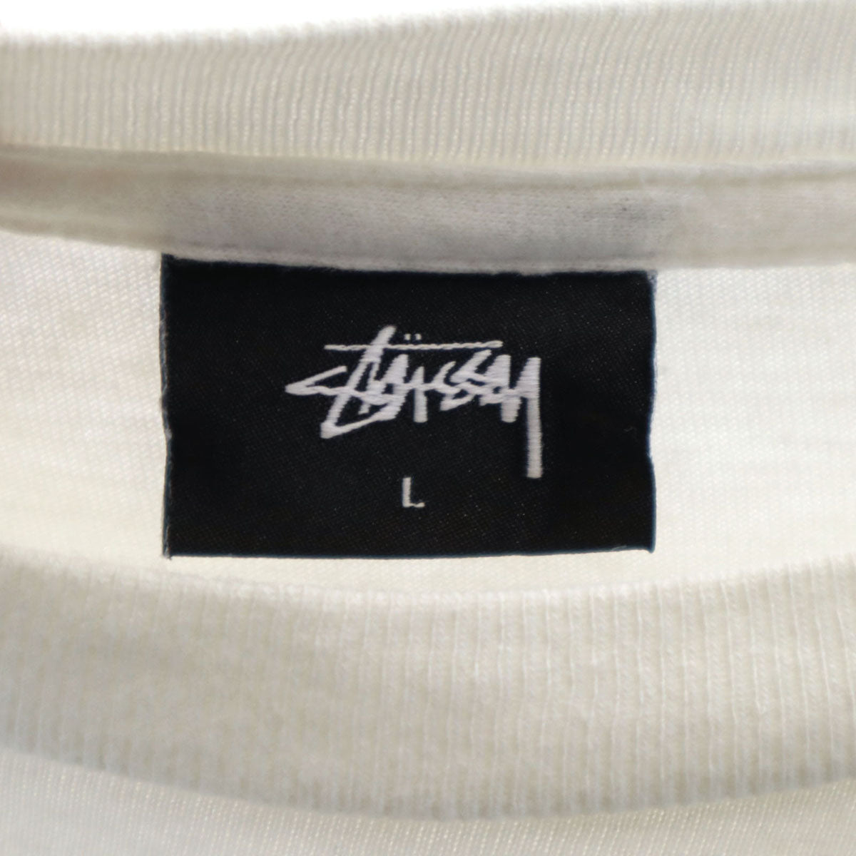 STUSSY ステューシー 半袖 Tシャツ L ホワイト メンズ